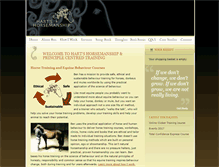 Tablet Screenshot of hartshorsemanship.com